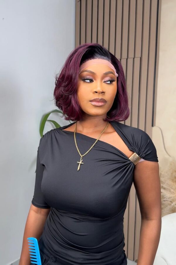 WhatsApp Image 2025-08-20 at 11.13.58 AM (5) 10″ MS Layered DarkBurgundy 5×5 Wig – 200g