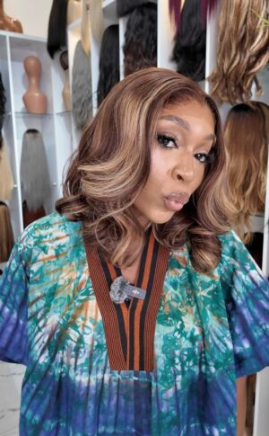 14” Raw Wavy Brown Piano 5x5 (200g)