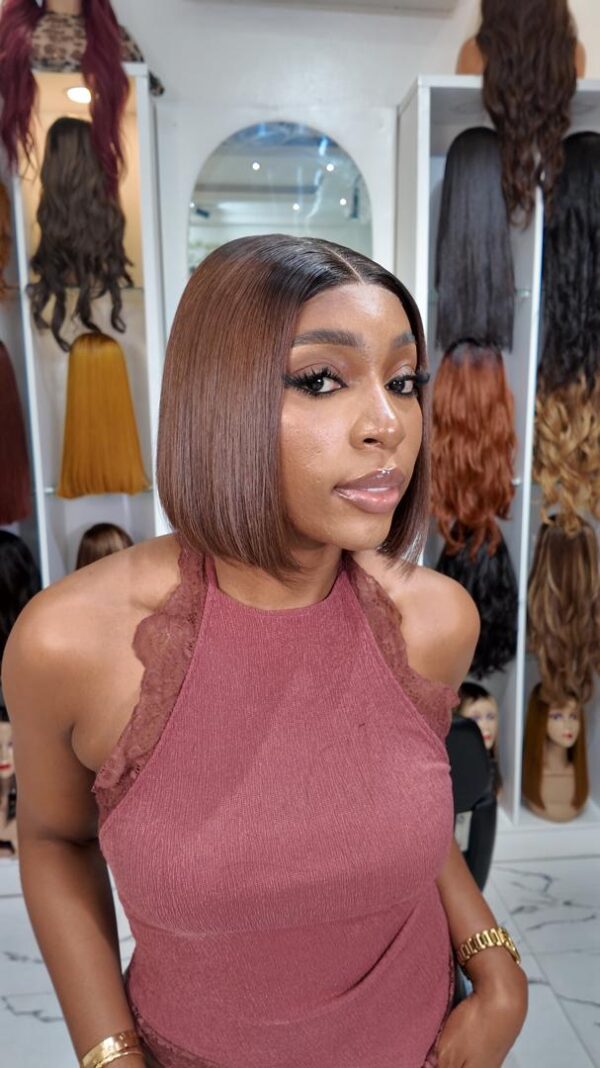 8” Donor Straight Dark Brown 2x6