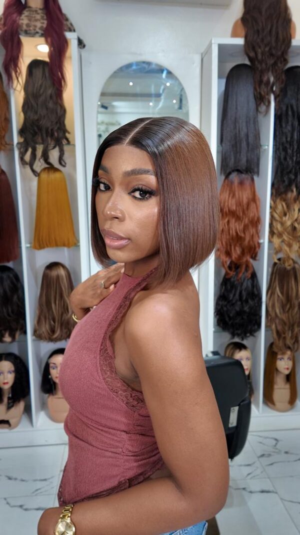 8” Donor Straight Dark Brown 2x6