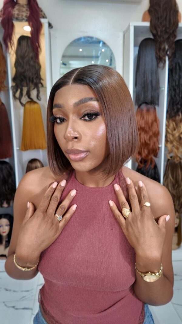 8” Donor Straight Dark Brown 2x6