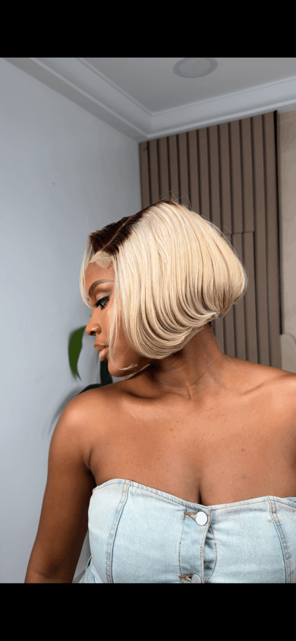 10" MS BLONDE 5*5 WIG-200g-LAYERED