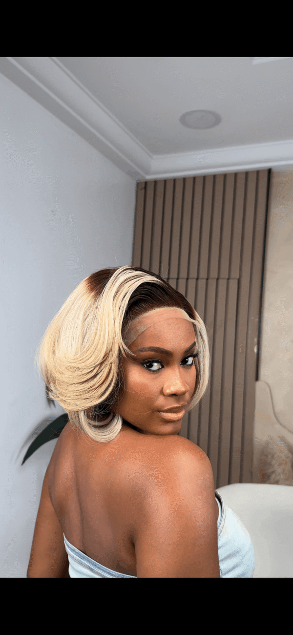 10" MS BLONDE 5*5 WIG-200g-LAYERED