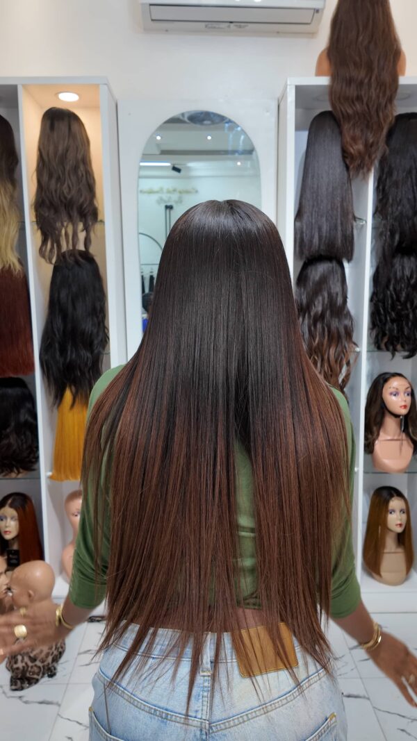 24" MIRROR STRAIGHT BROWN TIP 5x5-300g